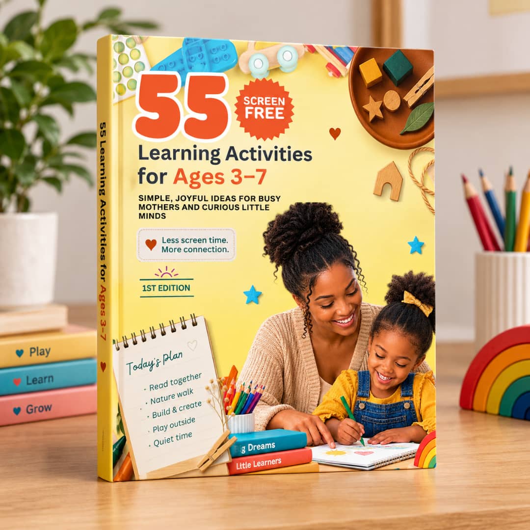 Cover of 55 Screen-Free Learning Activities for Ages 3 - 7